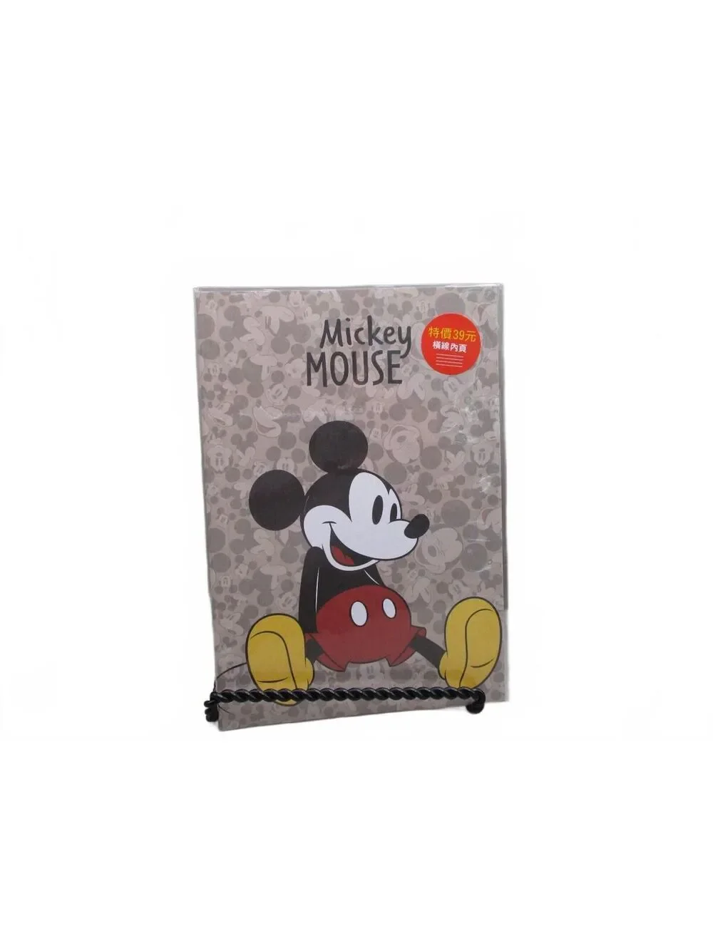 Disney Mickey Mouse Lined Notebook Journal Hardcover Stationary Classic Retro